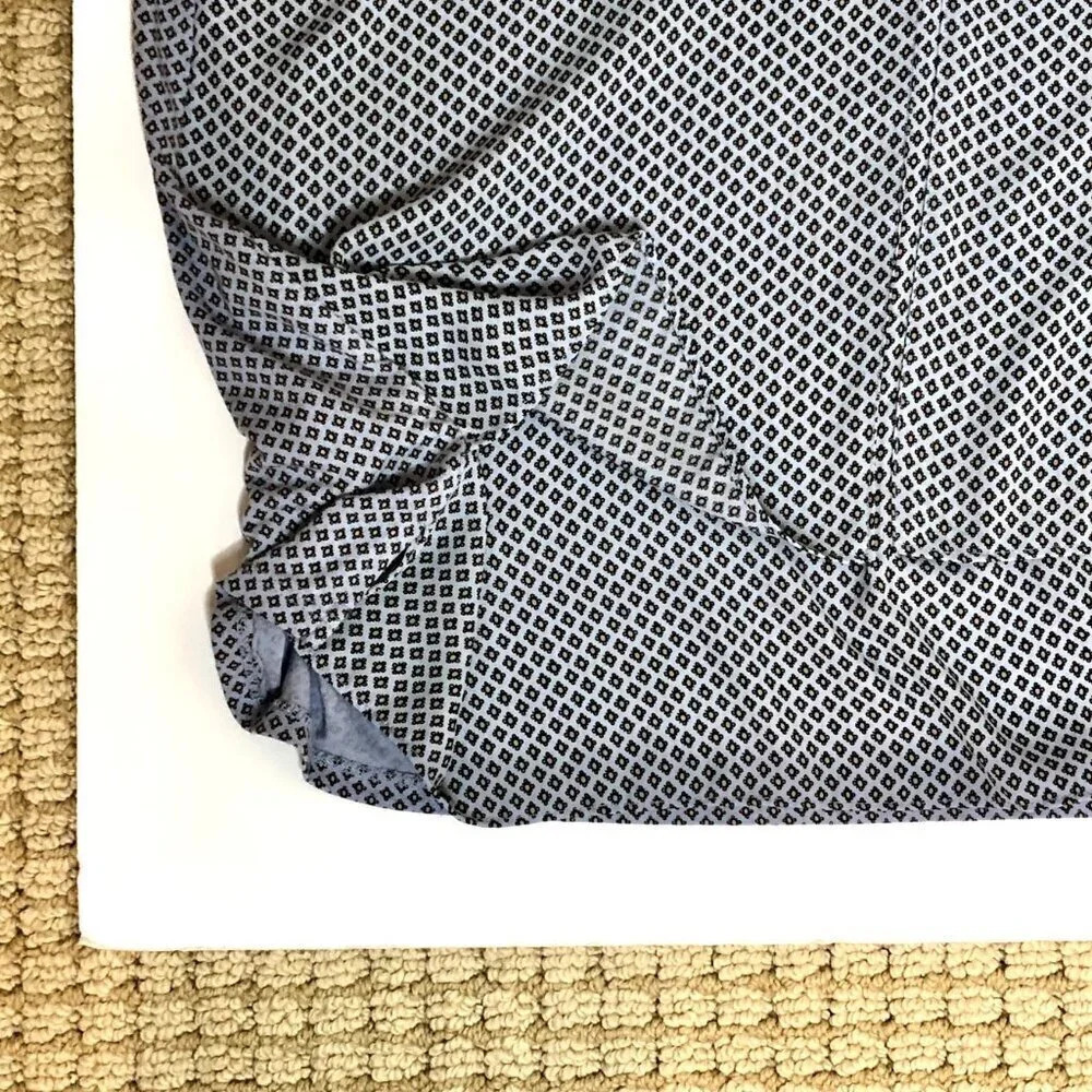 Loft Sleeveless Layered-Front Top, Blue, Size M - Picture 5 of 8